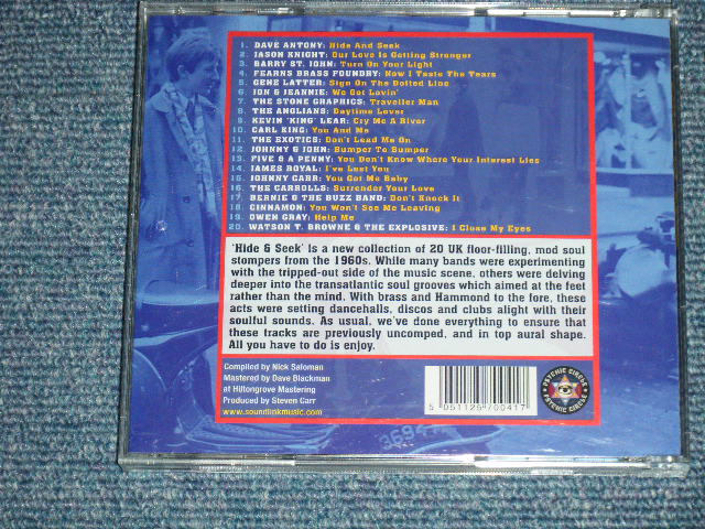 画像: V.A. OMNIBUS - HIDE AND SEEK : A COLLECTION OF BRITISH BLUE-EYED SOUL 1964-1969 (MINT-/MINT)  / 2007 UK ENGLAND  Used CD 