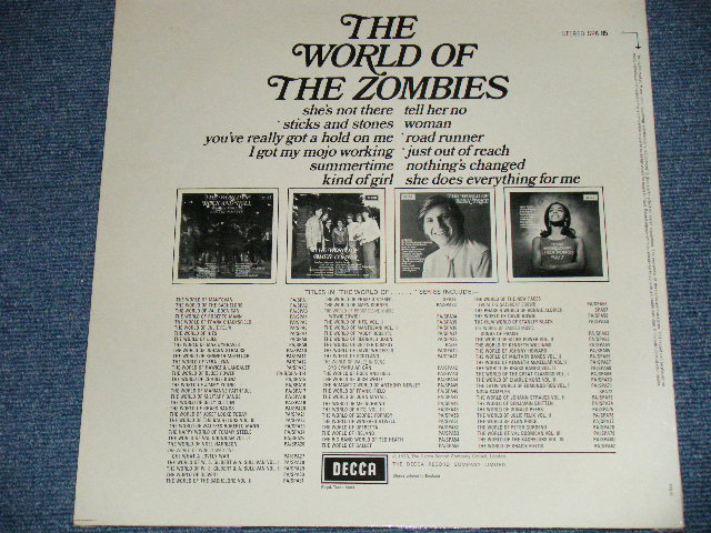 画像: ZOMBIES, The - THE WORLD OF THE ZOMBIES ( Ex+++/Ex+++ )  / 1975? UK ENGLAND "2nd Press Label"Used  LP 