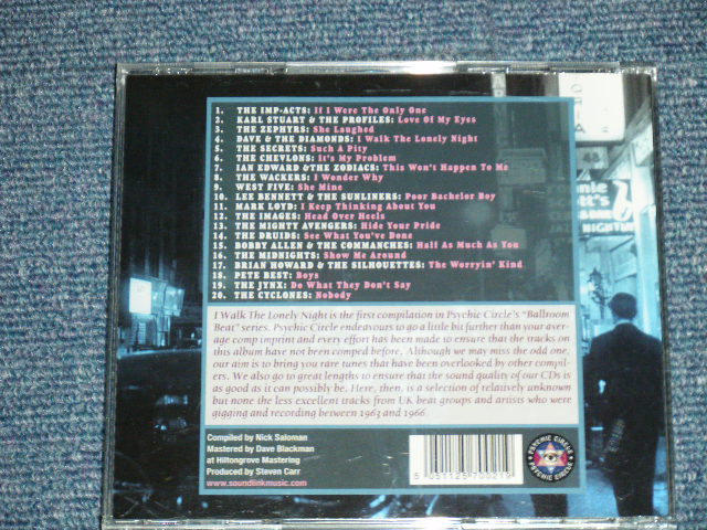 画像: V.A. OMNIBUS -  I WALK RHE LONELY NIGHT : 20 OBSCURE GEMS FROM THE BRITISH BEAT ERA (MINT-/MINT)  / 2007  UK ENGLAND  Used CD 