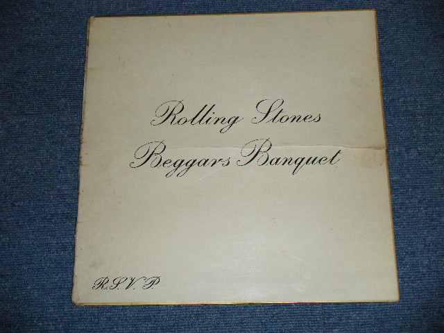 画像: ROLLING STONES -  BEGGARS BANQUET  (Matrix# A) XZAL-8476-1K / B) XZAL-8477-4K  ) ( VG-/Ex+  Looks:Ex- ) / 1968 UK ENGLAND "UnBoxed 'DECCA' Label"  STEREO  Used LP