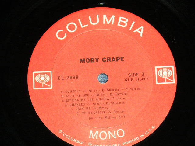 画像: MOBY GRAPE -  MOBY GRAPE : MIDDLE FINGER Cover ( Matrix # A:1F/B: 1F)(  Ex++/Ex+++ ) / 1967 US AMERICA ORIGINAL "360 Sound" Label  MONO Used LP
