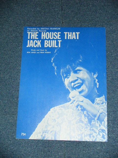 画像1: ARETHA FRANKLIN - THE HOUSE THAT JACK BUILT : SHEET MUSIC  / US AMERICA ORIGINAL Used SHEET Musci 
