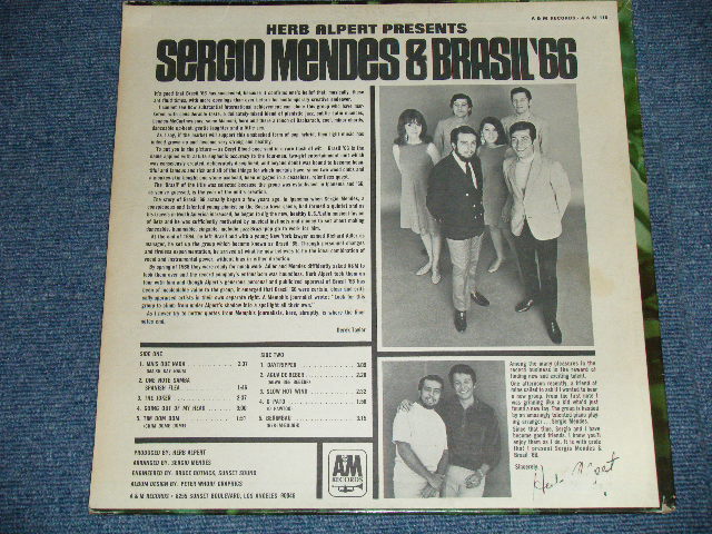 画像: SERGIO MENDES & BRASIL '66 - HERB ALPERT PRESENTS : Debut Album  (Ex+++,Ex/Ex++ Looks:Ex+)  / 1966 US AMERICA Original "MONO" Used  LP 