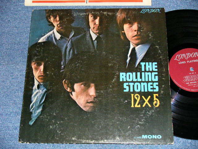 画像1: THE ROLLING STONES - 12 x 5 ( Unboxed  LONDON on TOP Label  : Matrix Number : A) 1E △7163 /B) 1F △7163  X)( Ex-, Ex+/Ex++ Looks:Ex+) / 1964 US ORIGINAL " Unboxed  LONDON on TOP Label & MAROON Label" MONO Used LP  