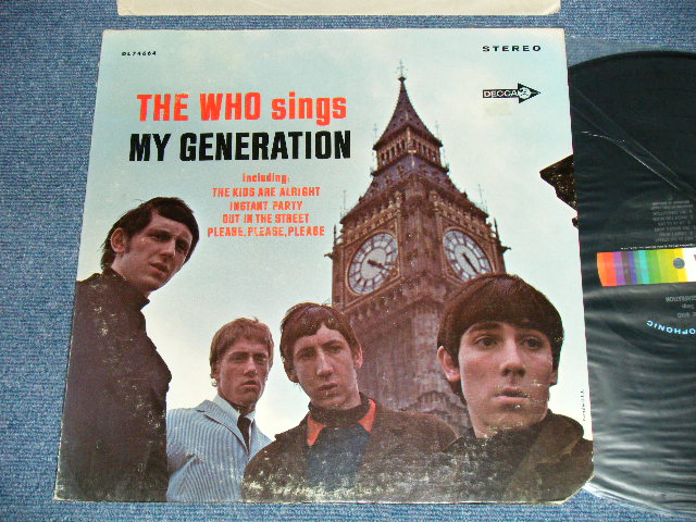 画像1: THE WHO  -  MY GENERATION ( Ex+/Ex+++) B-4&5:Ex+)   / 1966 US AMERICA ORIGINAL STEREO Used  LP 