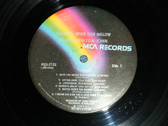 画像: OLIVIA NEWTON-JOHN - HAVE YOU NEVER BEEN MELLOW  ( Ex+/MINT- )  /1975 US AMERICA ORIGINAL Used LP 