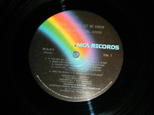 画像: OLIVIA NEWTON-JOHN -  IF YOU LOVE ME, LET ME KNOW (Ex+++/MINT-)  /1974 US AMERICA  ORIGINAL Used LP 