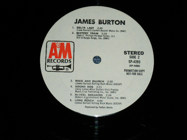 画像: JAMES BURTON - JAMES BURTON ( Ex++/MINT-)  / 1971 US AMERICA ORIGINAL "WHITE LABEL PROMO" Used LP 