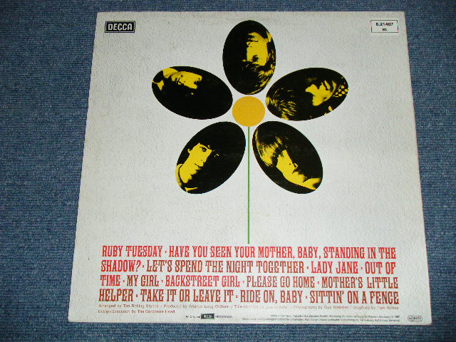 画像: ROLLING STONES -  FLOWERS (Ex/MINT- STOFC, STEAROFC)  / 1973 Version GERMAN GERMANY REISSUE Used LP  