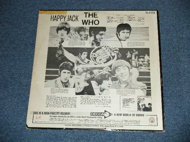 画像: THE WHO  -  HAPPY JACK ( Ex+/Ex++)  / 1967 US AMERICA ORIGINAL MONO Used  LP 