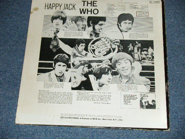 画像: THE WHO  -  HAPPY JACK (VG+/Ex, Ex+)/ 1967 US AMERICA ORIGINAL STEREO  Used  LP 