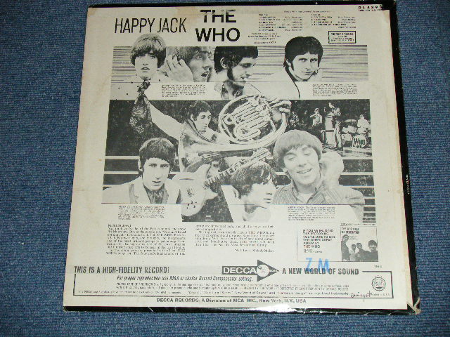 画像: THE WHO  -  HAPPY JACK ( Ex+/Ex++ Looks:Ex+)  / 1967 US AMERICA ORIGINAL MONO Used  LP 