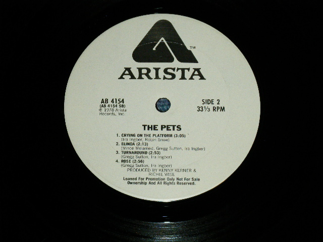 画像: THE PETS -WET BEHIND THE EARS : Funky Rock!!! (Ex+/./Ex+) / 1978 US ORIGINAL "WHITE LABEL PROMO"  Used  LP 