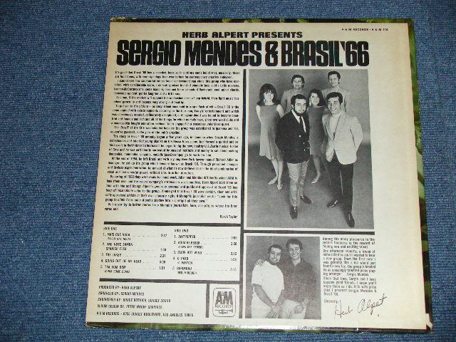 画像: SERGIO MENDES & BRASIL '66 - HERB ALPERT PRESENTS : Debut Album  ( Matrix # : SP-4131-A ▽9450/ SP-4132-B ▽9450-x ) ( Ex+++,Ex+/Ex+++ )  / 1966 US AMERICA Original  "BROWN Label" "STEREO" Used  LP 
