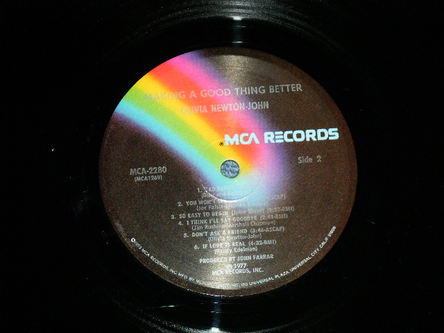 画像: OLIVIA NEWTON-JOHN -  MAKING A GOOD THING BETTER   (Ex+++/MINT-)  /1977 US AMERICA ORIGINAL Used LP 