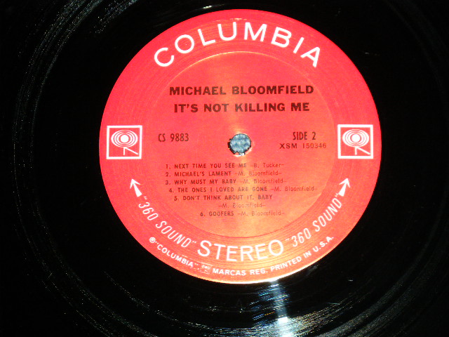 画像: MIKE BLOOMFIELD - IT'S NOT KILLING ME (Matrix # XSM 150345-1D/XSM 150346 1-A )   ( Ex/Ex++ Looks:Ex+++ ) / 1969 US AMERICA ORIGINAL "360 SOUND Label" Used LP 