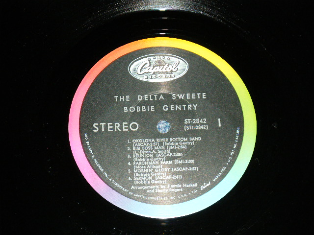 画像: BOBBIE GENTRY - THE DELTA SWEETE ( Ex++/Ex+++)  / 1968 US AMERICA ORIGINAL 1st Press "BLACK with RAINBOW Label" Used LP 