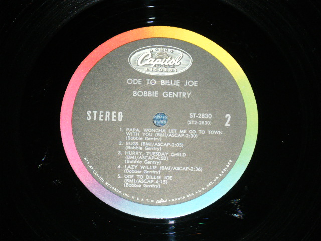 画像: BOBBIE GENTRY - ODE TO BILLIE JOE ( Ex++/Ex++ Looks:Ex+)  / 1967 US AMERICA ORIGINAL STEREO Used LP 