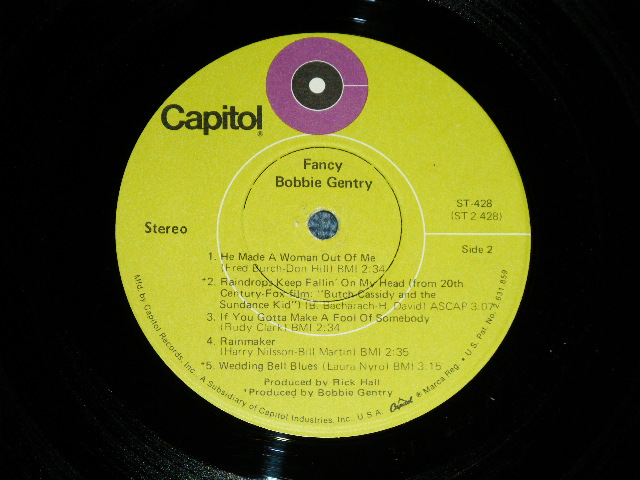 画像: BOBBIE GENTRY -FANCY ( Ex++/Ex+++ Looks:Ex++)  / 1970 US AMERICA ORIGINAL Used LP 