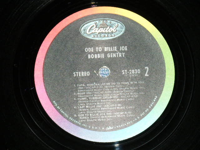 画像: BOBBIE GENTRY - ODE TO BILLIE JOE ( Ex++/Ex+++)  / 1967 US AMERICA ORIGINAL STEREO Used LP 