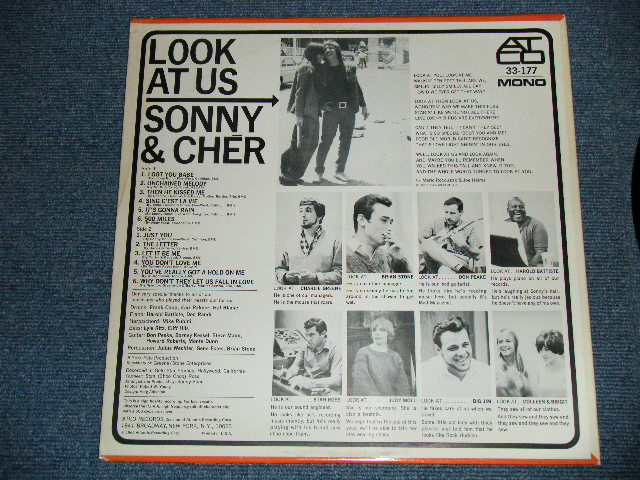 画像: SONNY & CHER - LOOK AT US （Ｍａｔｒｉｘ # C-12262-AA △8269 / C 12266 AA △8269-x )( Ex++/Ex+++ ) / 1965 US ORIGINAL 1st Press " NO TITLE PRINTED on FRONT"  MONO LP
