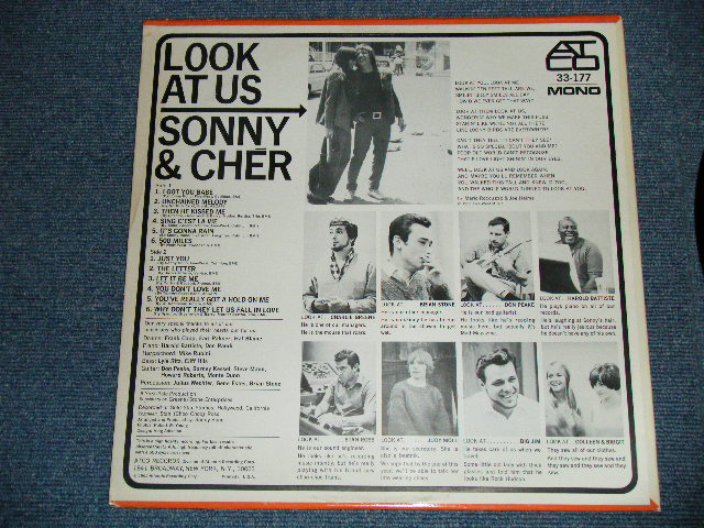 画像: SONNY & CHER - LOOK AT US （Ｍａｔｒｉｘ # C-12262-AA △8269 / C 12266 AA △8269-x )( Ex++/Ex+++ ) / 1965 US ORIGINAL 1st Press " NO TITLE PRINTED on FRONT"  MONO LP