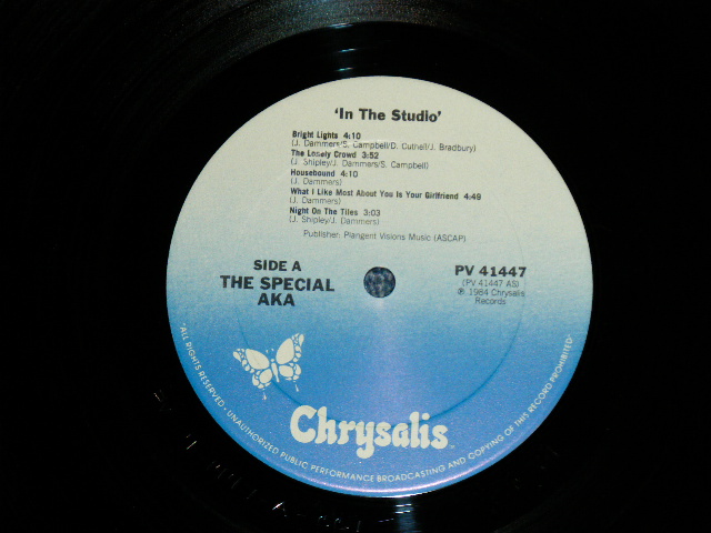 画像: The SPECIAL AKA -  IN THE STUDIO   ( Ex-/Ex+++)  / 1984 US AMERICA ORIGINAL Used LP 