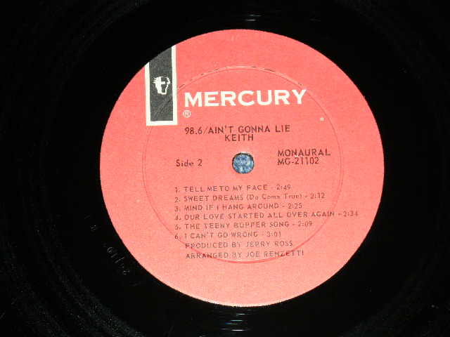 画像: KEITH - 98.6/AIN'T GONNA LIE ( Ex+/Ex  Looks:Ex+++) / 1967 US AMERICA ORIGINAL MONO Used LP 