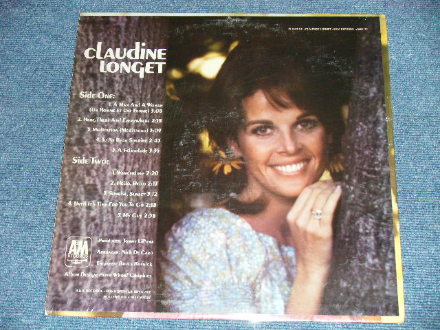 画像: CLAUDINE LONGET -  CLAUDINE ( Matrix # :A&M SP-4141 1A △10146  / A&M SP-4142 1A △10146-x  )( MINT-/Ex+++) / 1967 US AMERICA ORIGINAL "BROWN Label"  Used LP 