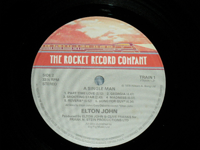 画像: ELTON JOHN  - A SINGLE MAN (Ex++/Ex+++ )   ( MINT/MINT) /  1978 UK ENGLAND  ORIGINAL Used  LP 
