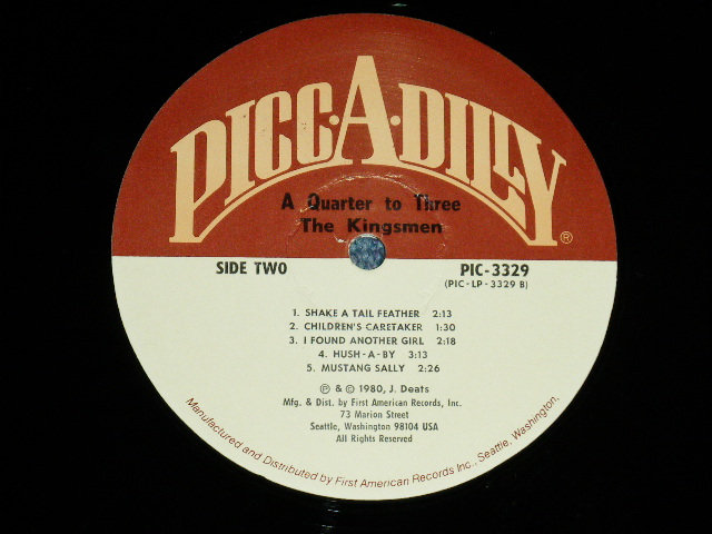 画像: THE KINGSMEN - A QURTER TO THREE ( Ex+/Ex+++) / 1980 US AMERICA ORIGINAL  Used LP 