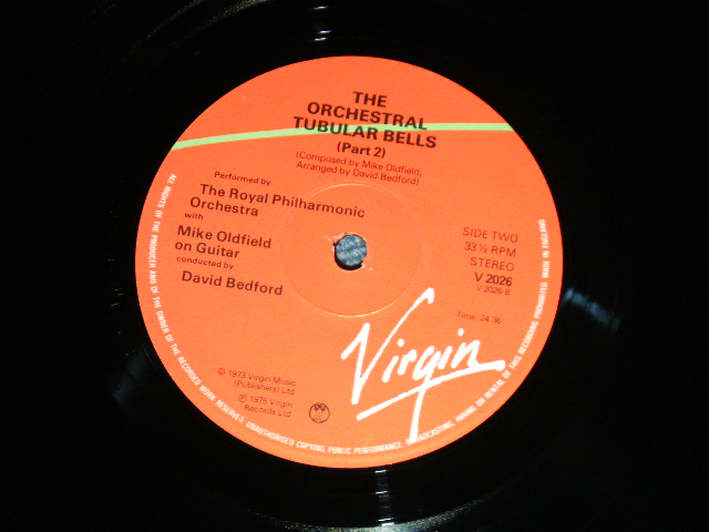 画像: MIKE OLDFIELD - The ORCHESTRAL TUBLAR BELLS  (GREEN & RED Label)(  Ex++/MINT-) / 1980's UK ENGLAND REISSUE Used LP 