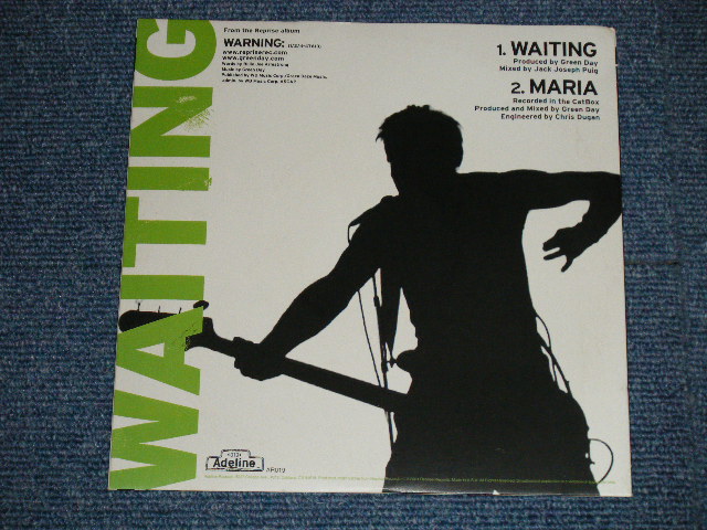 画像: GREEN DAY - WAITING ( Ex+++/MINT-) / 2001 US AMERICA  ORIGINAL "PINK WAX Vinyl"  Used 7" Single With PICTURE SLEEVE 