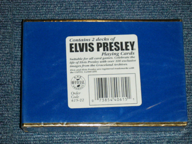 画像: ELVIS PRESLEY - 2 DECKS : PLAYING CARDS ( SEALED)  / 2000 US AMERICA ORIGINAL "BRAND NEW" SEALED CARDS 