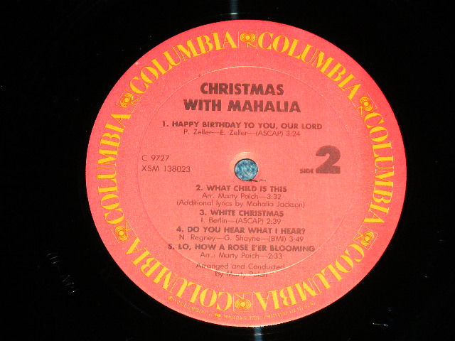 画像: MAHALIA JACKSON - CHRISTMAS WITH MAHALIA  (MINT-/MINT-)  /  US REISSUE Used LP 