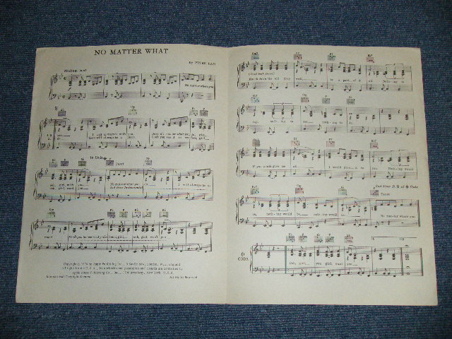 画像: BADFINGER - NO MATTER WHAT SHAPE :SHEET MUSIC  / UK ENGLAND ORIGINAL? Used SHEET MUSIC  