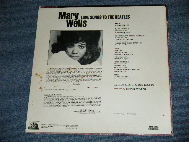 画像: MARY WELLS - LOVE SONGS TO THE BEATLES   ( Ex++,Ex+/Ex++ ) / 1965 US AMERICA ORIGINAL  MONO  Used LP  