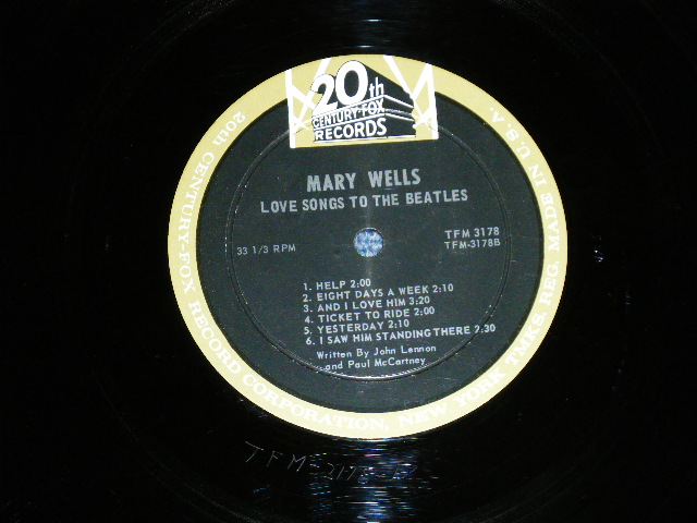 画像: MARY WELLS - LOVE SONGS TO THE BEATLES   ( Ex++,Ex+/Ex++ ) / 1965 US AMERICA ORIGINAL  MONO  Used LP  
