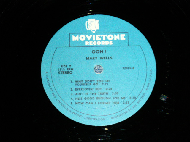 画像: MARY WELLS - OOH! (Reissue of TFM 417) (Ex++/Ex+++ BB, EDSP ) / 1966 US AMERICA REISSUE MONO  Used LP  