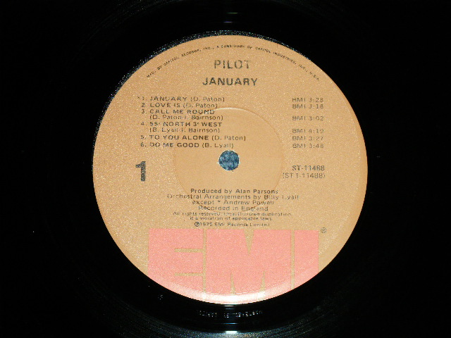 画像: PILOT - JANUARY (Ex-/MINT-) / 1975 US AMERICA ORIGINAL Used  LP 