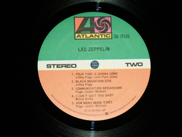 画像: LED ZEPPELIN -  LED ZEPPELIN I  ( Matrix Number A)ST-A-681461-M 1-1 /B)ST-A-681462-M 1-3 )(Ex+++/MINT-)  / 1977 US ORIGINAL REISSUE  Used LP With Original Inner sleeve