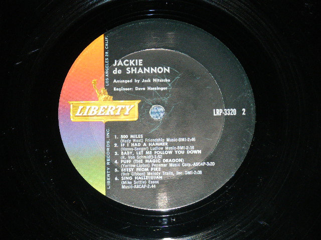 画像: JACKIE DeSHANNON  DE SHANNON - JACKIE DE SHANNON (  Ex+/Ex+ Looks:Ex ) / 1963 US AMERICA ORIGINAL 1st Press "LIBERTY Logo on LEFT SIDE" Label MONO Used LP 