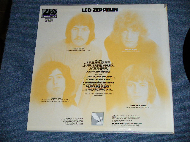 画像: LED ZEPPELIN -  LED ZEPPELIN I  ( Matrix Number A)ST-A-681461-M 1-1 /B)ST-A-681462-M 1-3 )(Ex+++/MINT-)  / 1977 US ORIGINAL REISSUE  Used LP With Original Inner sleeve