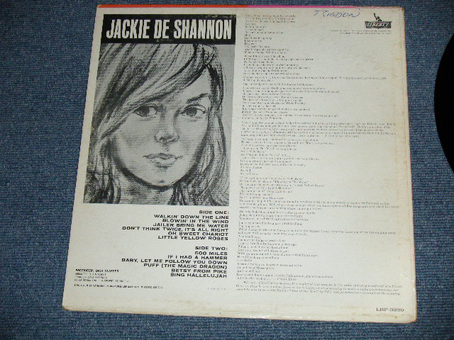 画像: JACKIE DeSHANNON  DE SHANNON - JACKIE DE SHANNON (  Ex+/Ex+ Looks:Ex ) / 1963 US AMERICA ORIGINAL 1st Press "LIBERTY Logo on LEFT SIDE" Label MONO Used LP 