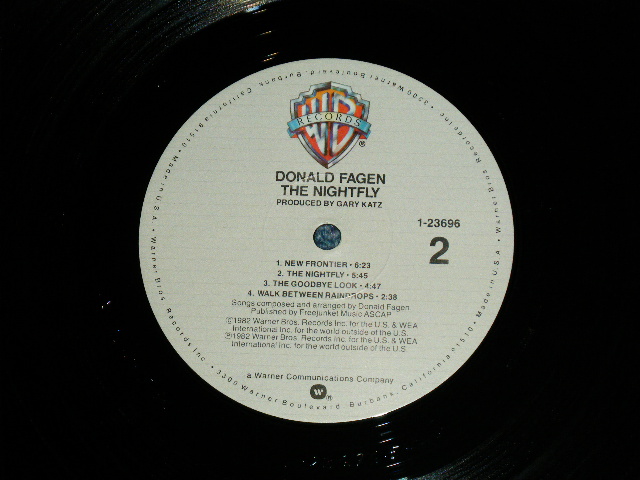 画像: DONALD FAGEN of STEELY DAN - THE NIGHTFLY (MINT-/MINT-) With ORIGINAL INNER SLEEVE  /  1982 US AMERICA ORIGINAL Used  LP 