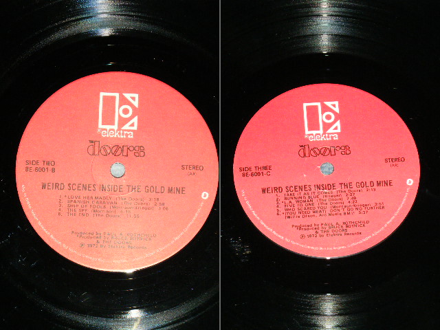 画像: THE DOORS - WEIRD SCENES INSIDE THE GOLD MINE ( RED Label ) ( Ex+/Ex+) / 1972 US AMERICA Original  Used 2-LP 