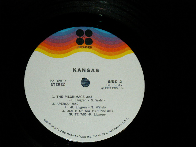 画像: KANSAS - KANSAS (Ex/MINT-) With ORIGINAL INNER SLEEVE  /  1974 US AMERICA ORIGINAL Used  LP 