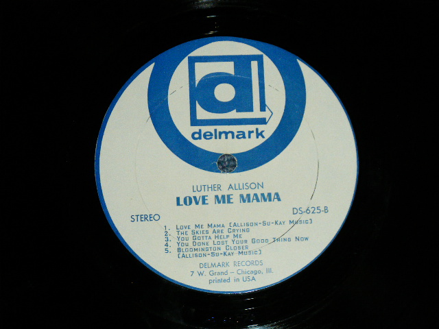 画像: LUTHER ALLISON - LOVE ME MAMA ( VG++/Ex++ ) / 1969 US AMERICA ORIGINAL Used LP 