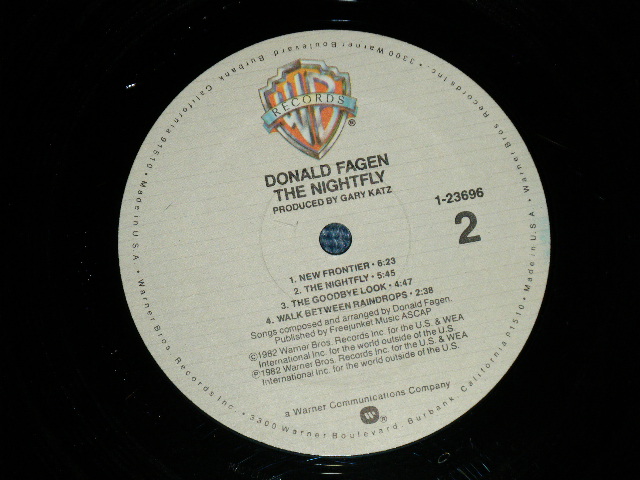 画像: DONALD FAGEN of STEELY DAN - THE NIGHTFLY (Ex++/Ex+++) With ORIGINAL INNER SLEEVE  /  1982 US AMERICA ORIGINAL Used  LP 