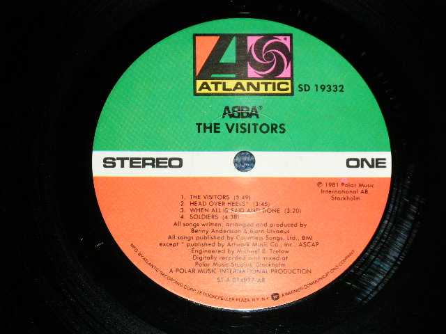 画像: ABBA -  THE VISITORS( Ex++/Ex+++)  / 1981US AMERICA ORIGINAL Used  LP 